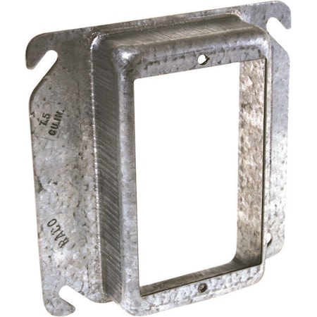 Raco Box Cover, Switch Box Type, 1 Gang, Steel, Raised Cover Type 8773